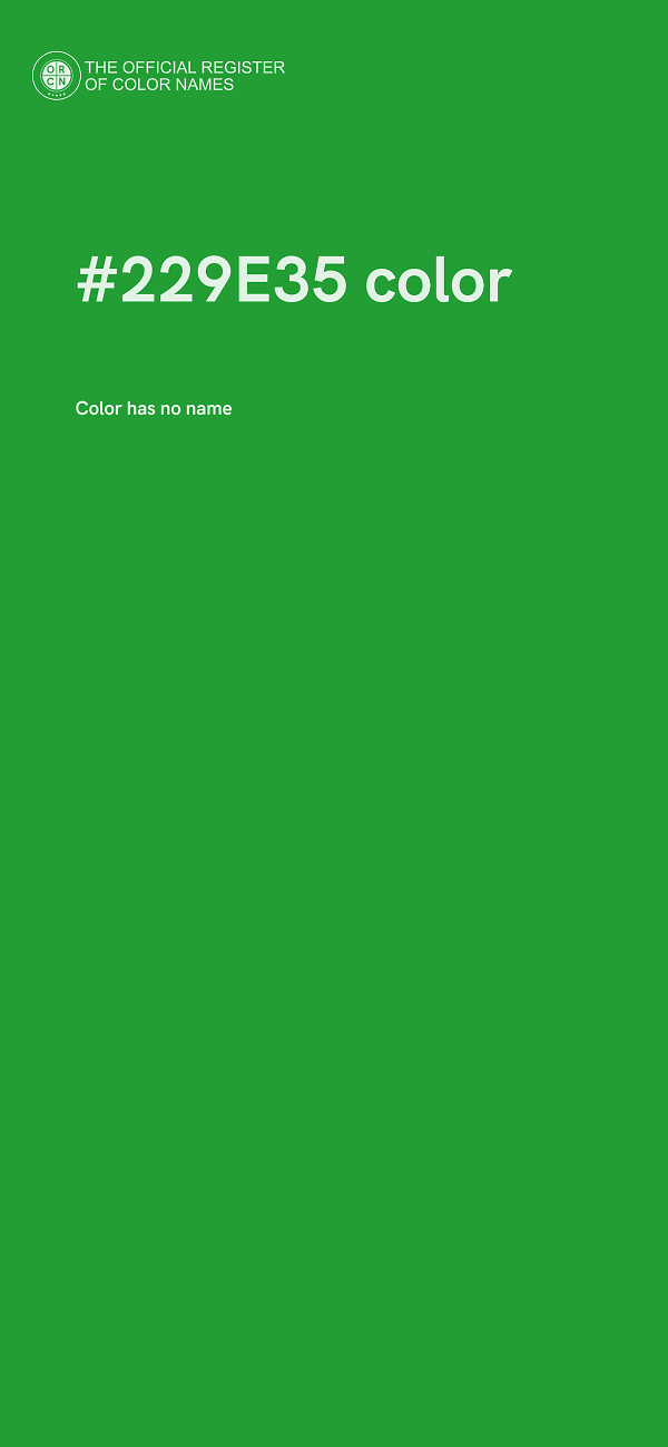 #229E35 color image