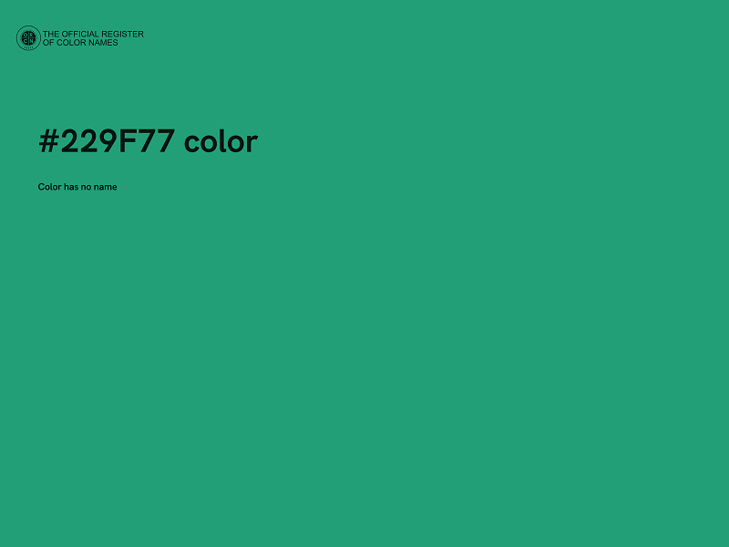 #229F77 color image