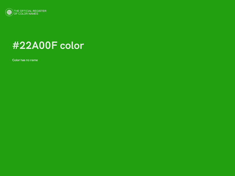 #22A00F color image