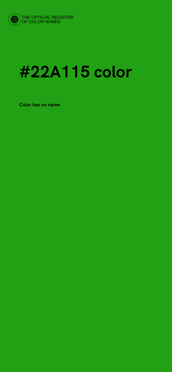 #22A115 color image