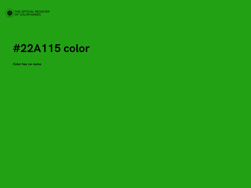 #22A115 color image