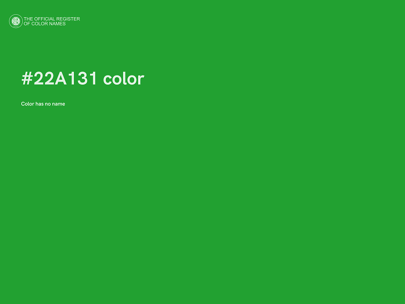 #22A131 color image