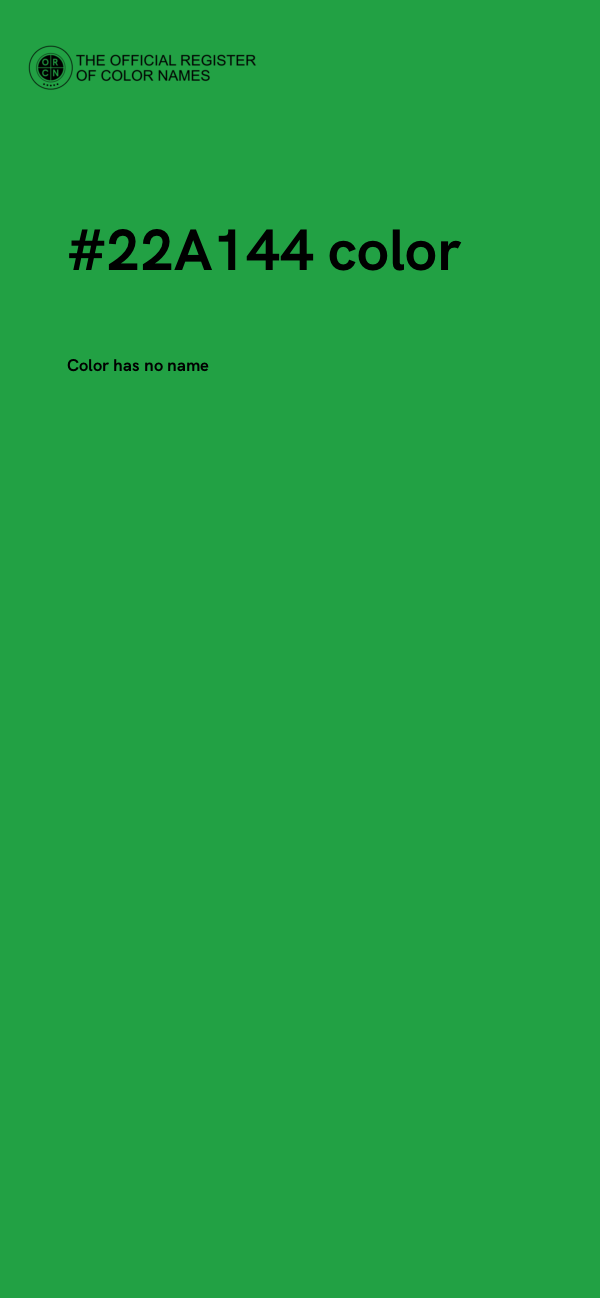 #22A144 color image