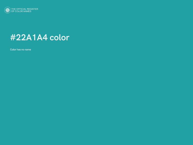 #22A1A4 color image