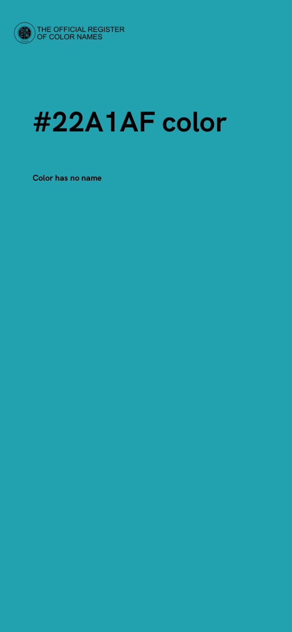 #22A1AF color image