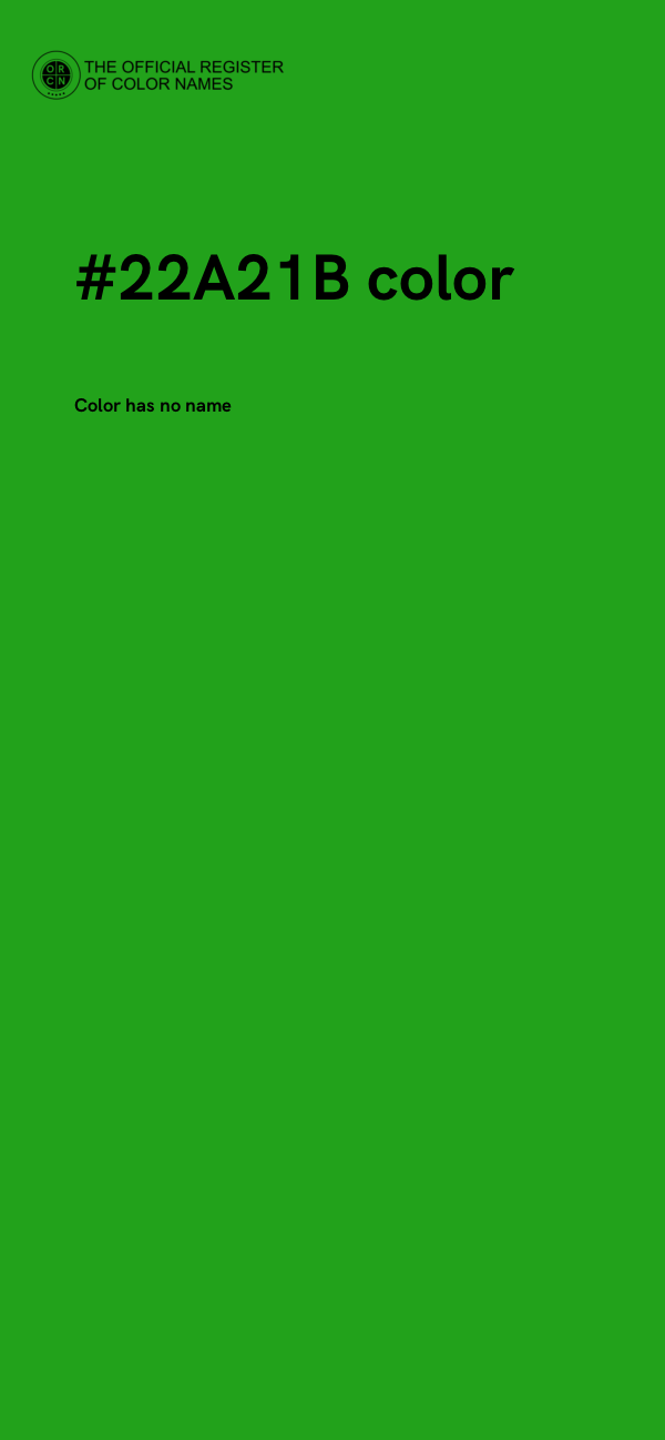 #22A21B color image