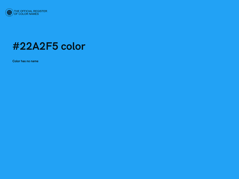 #22A2F5 color image