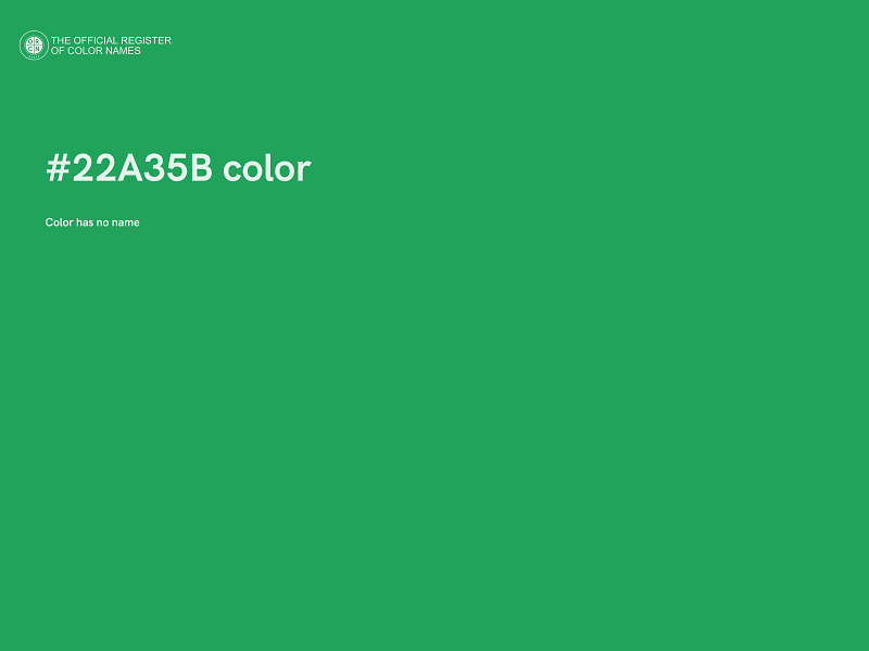 #22A35B color image