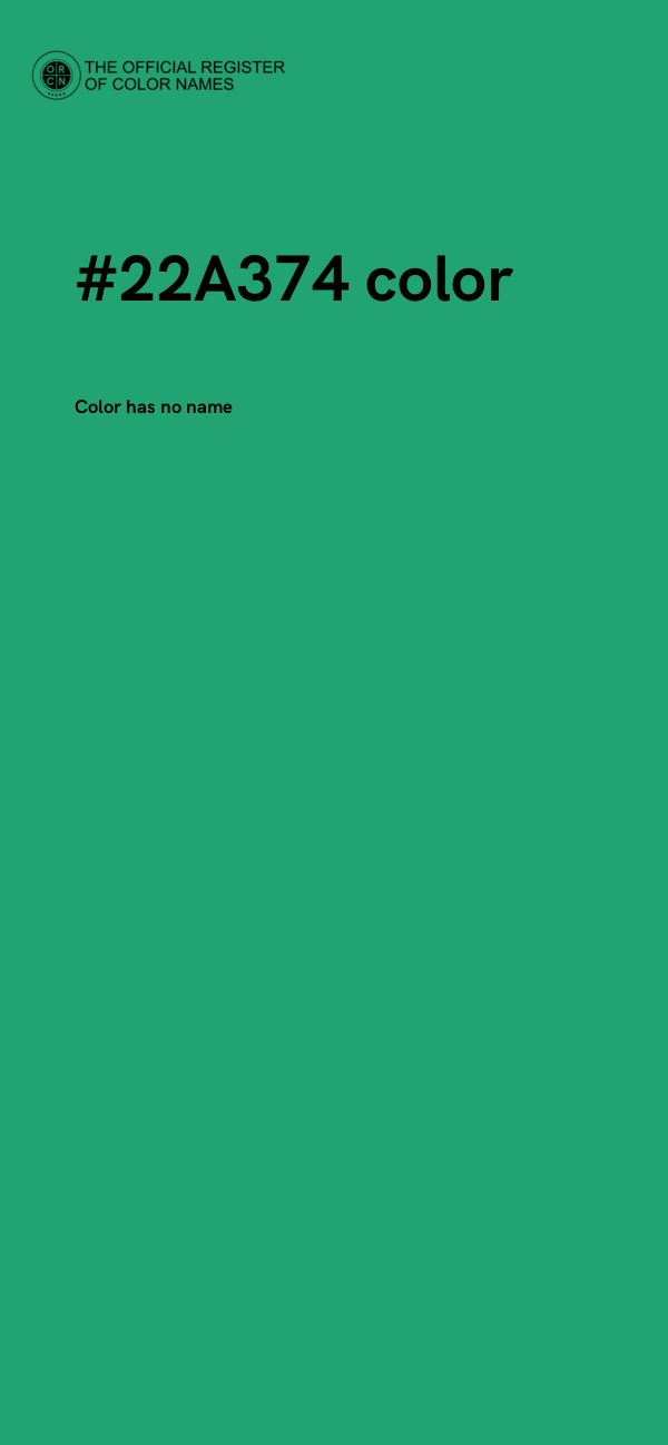 #22A374 color image