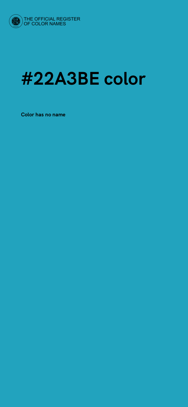 #22A3BE color image
