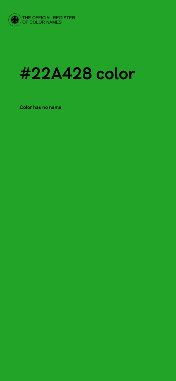 #22A428 color image