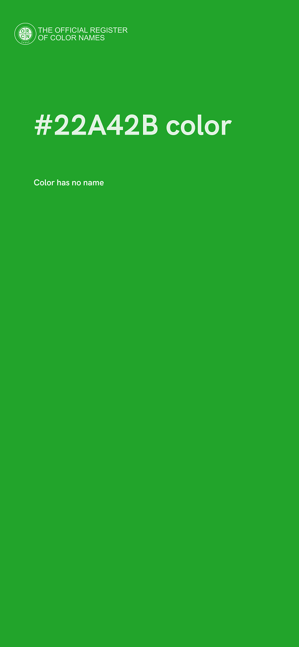 #22A42B color image