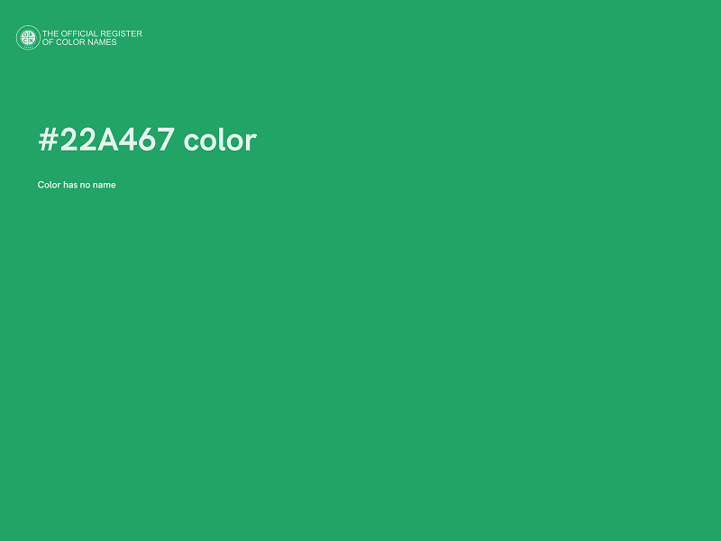 #22A467 color image
