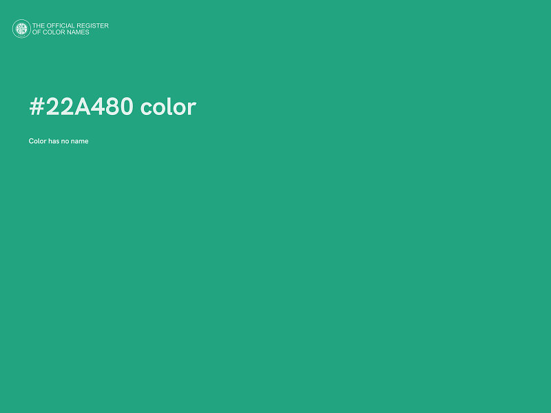 #22A480 color image