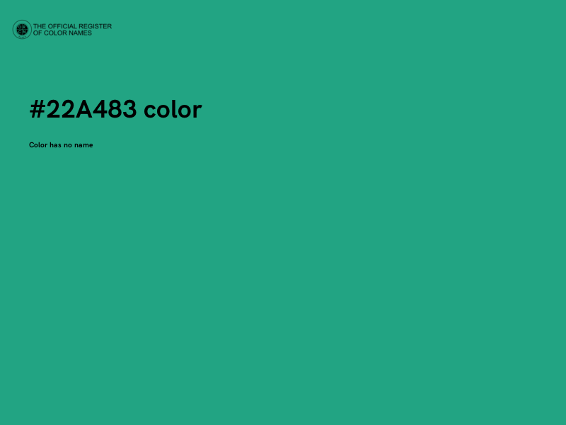 #22A483 color image