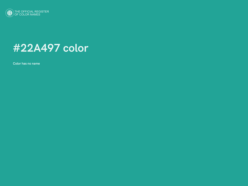 #22A497 color image