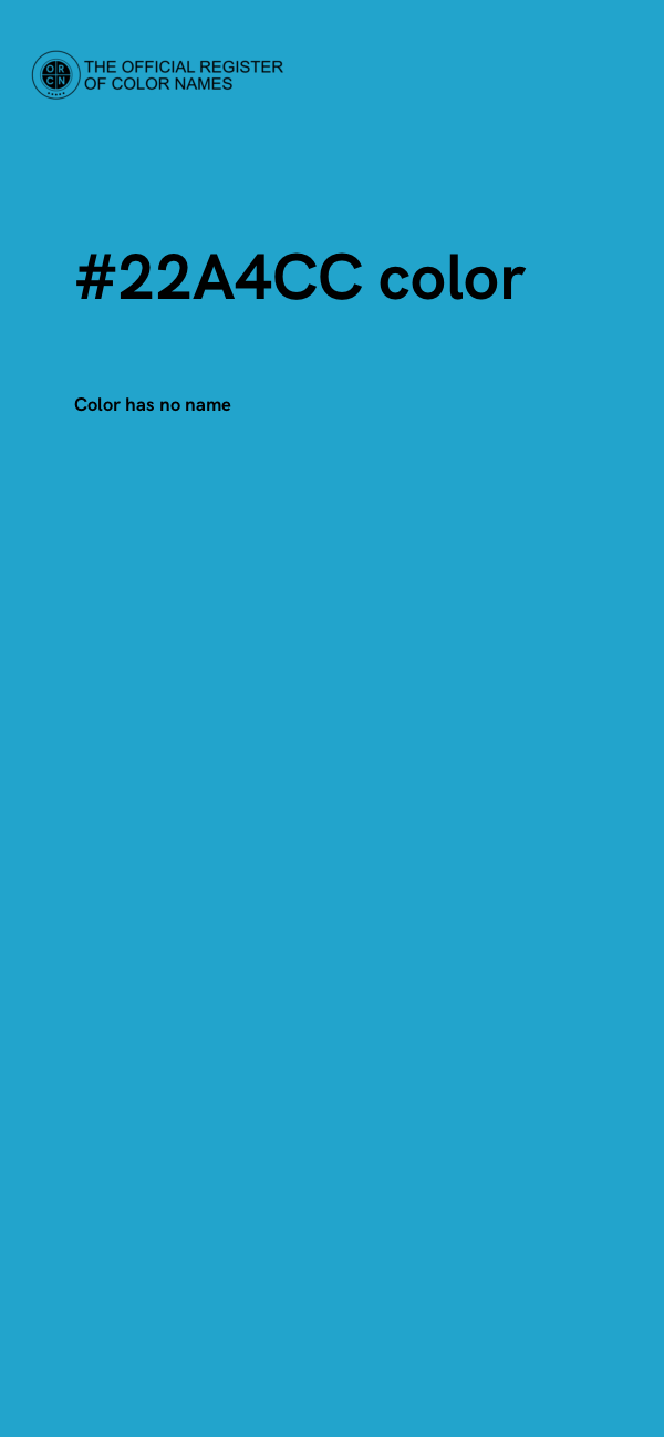#22A4CC color image