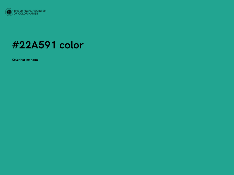 #22A591 color image
