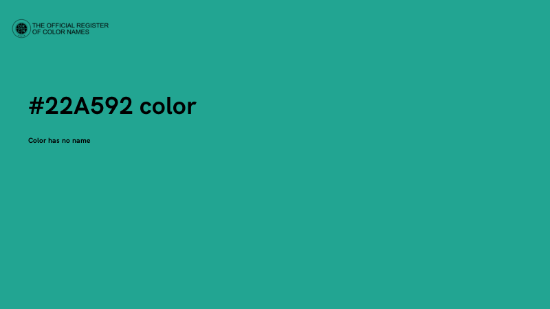#22A592 color image