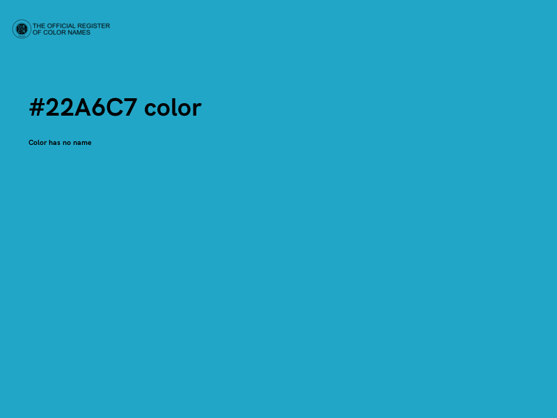 #22A6C7 color image