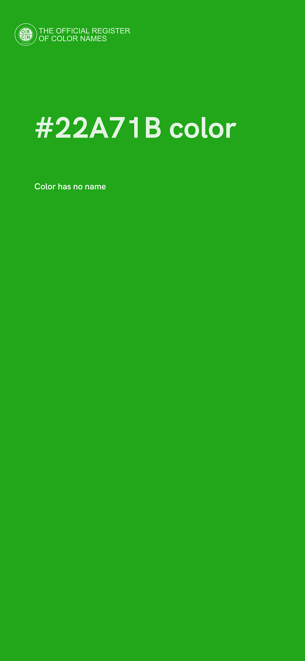 #22A71B color image