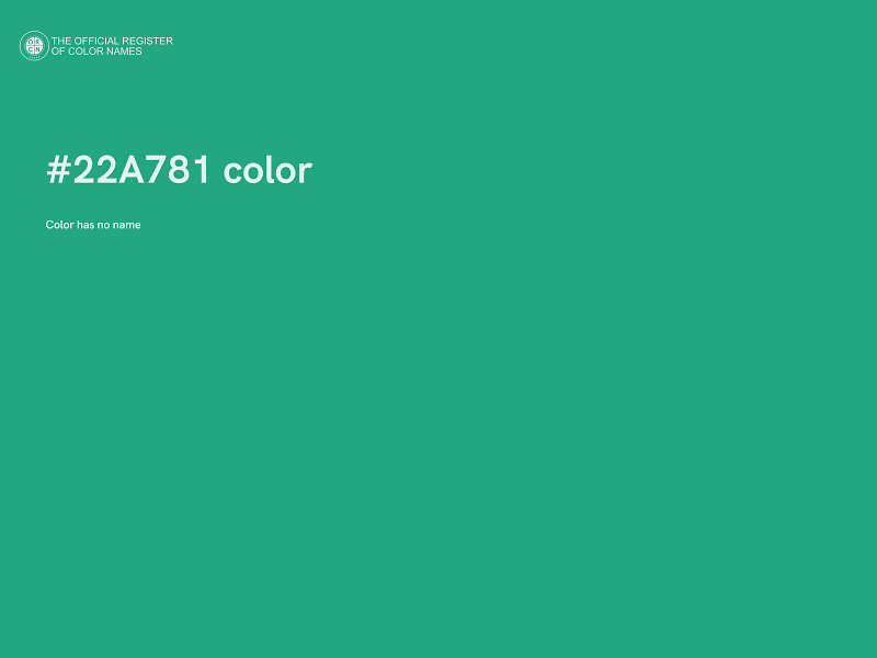 #22A781 color image