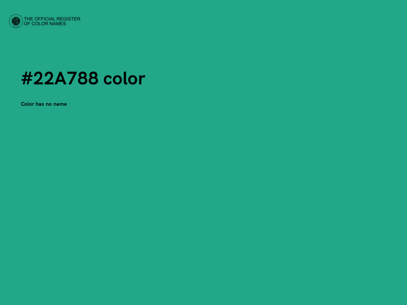 #22A788 color image