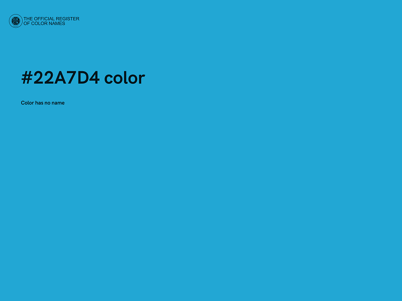 #22A7D4 color image