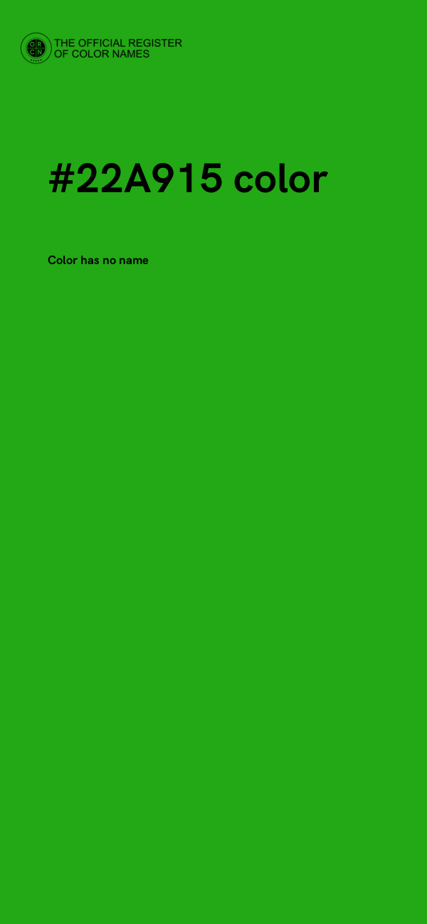 #22A915 color image
