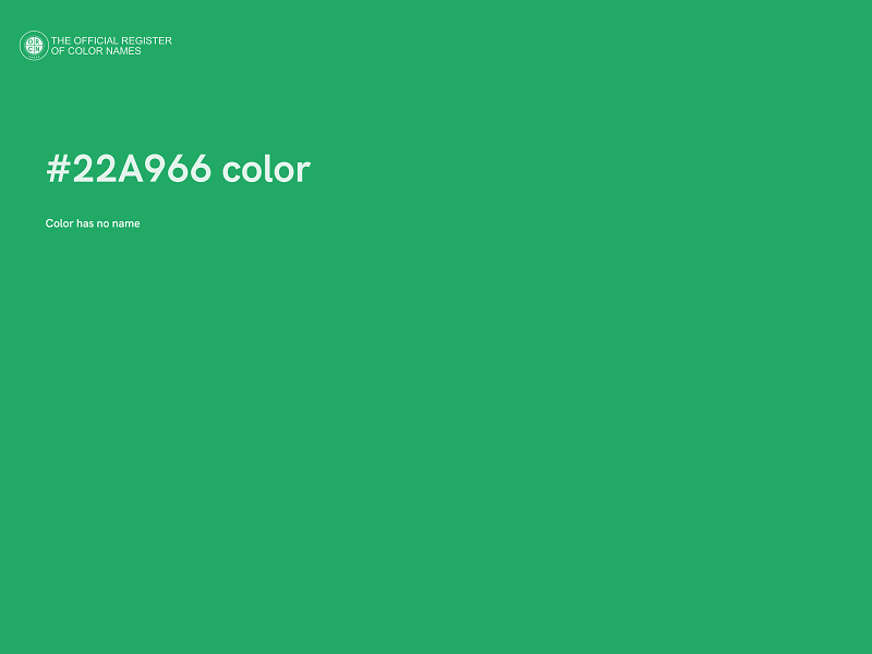#22A966 color image