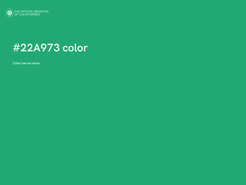 #22A973 color image