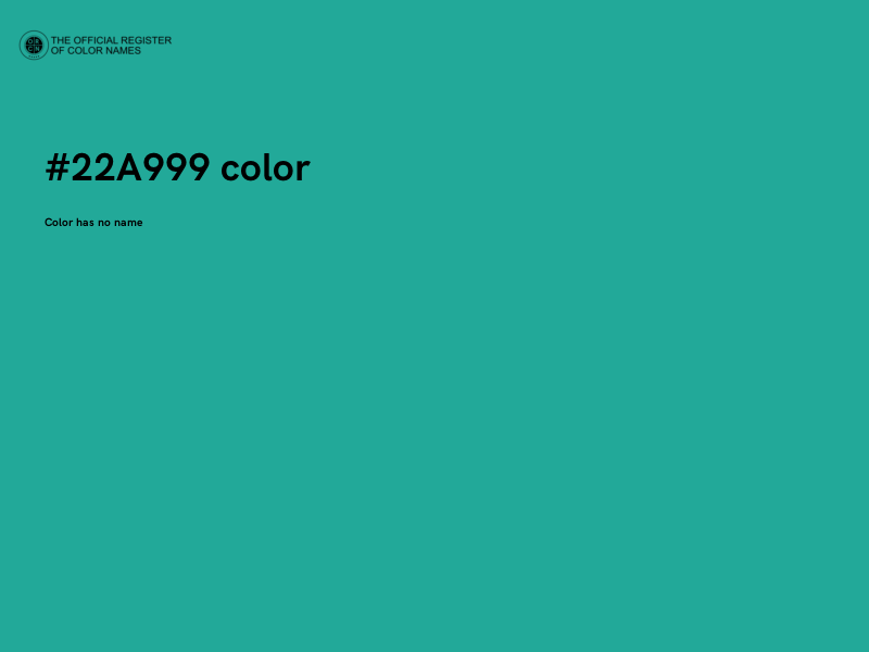 #22A999 color image