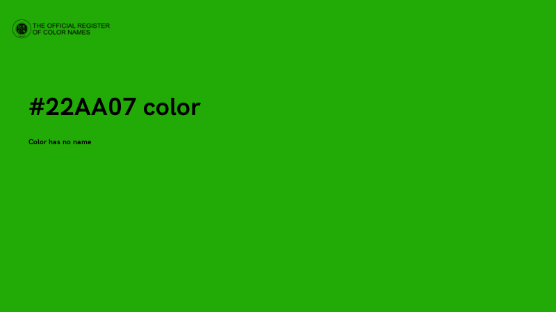 #22AA07 color image