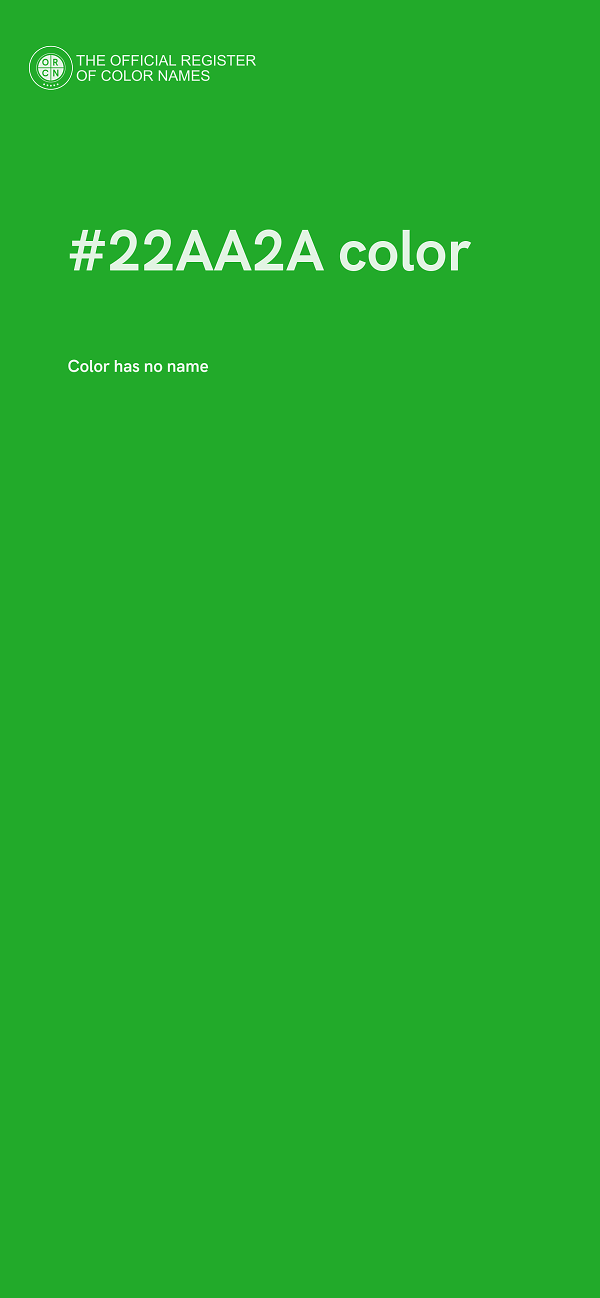#22AA2A color image