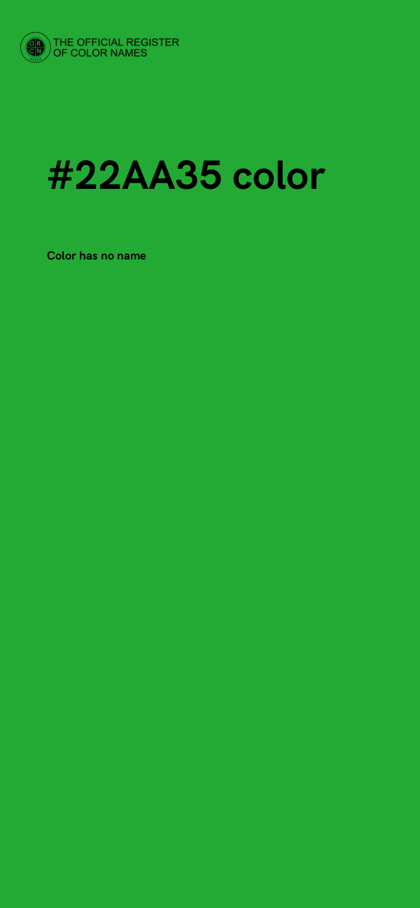 #22AA35 color image