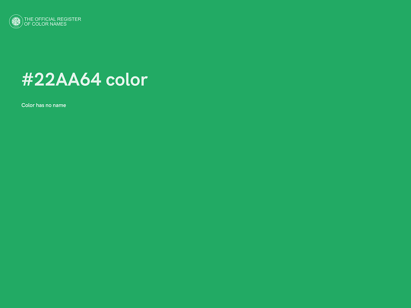 #22AA64 color image