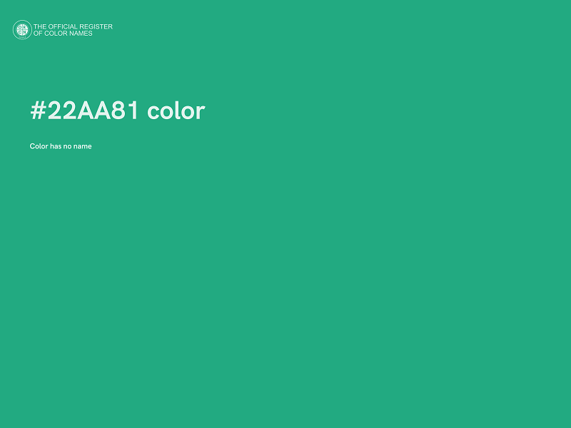 #22AA81 color image