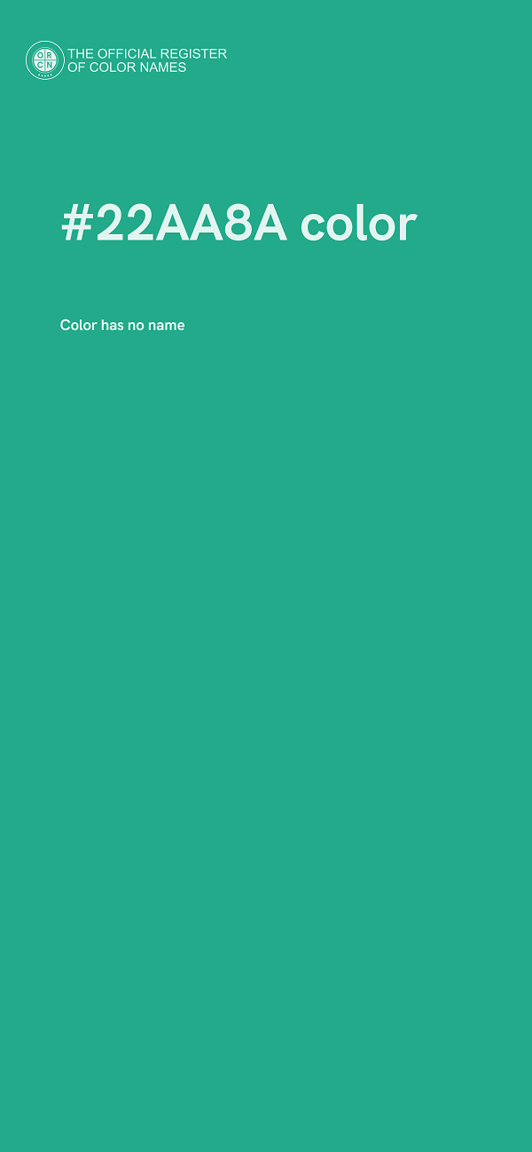 #22AA8A color image