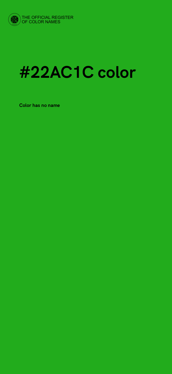 #22AC1C color image
