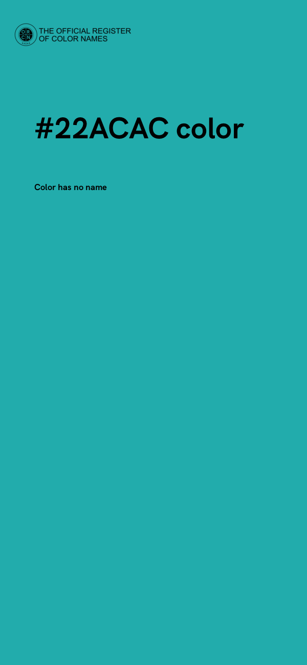 #22ACAC color image