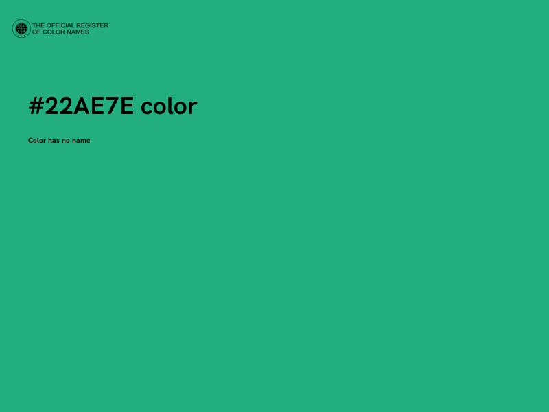 #22AE7E color image