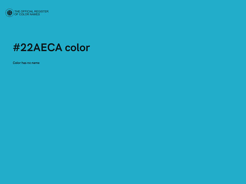 #22AECA color image