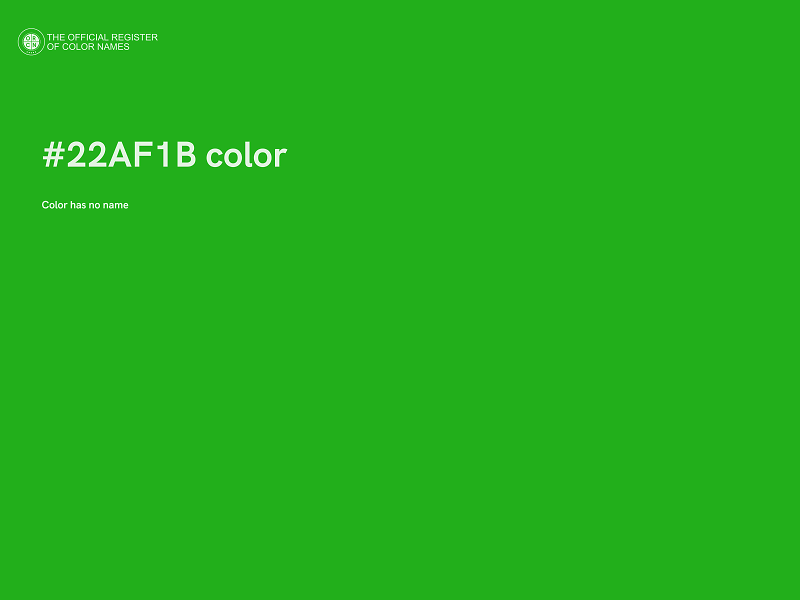 #22AF1B color image