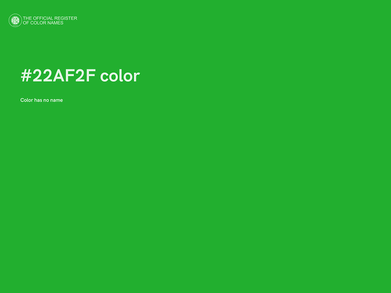 #22AF2F color image