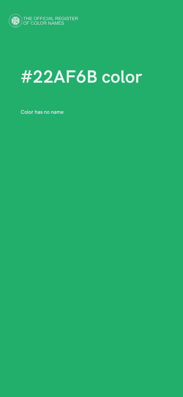 #22AF6B color image