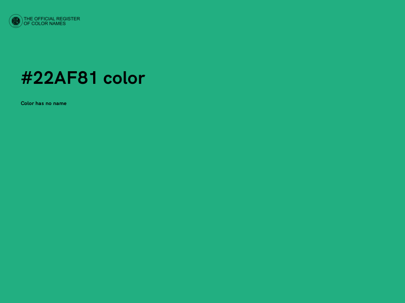 #22AF81 color image