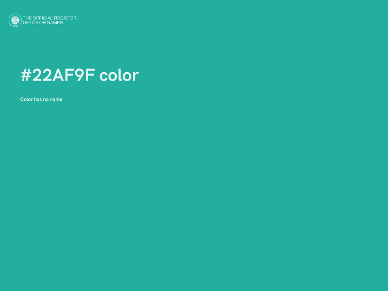 #22AF9F color image