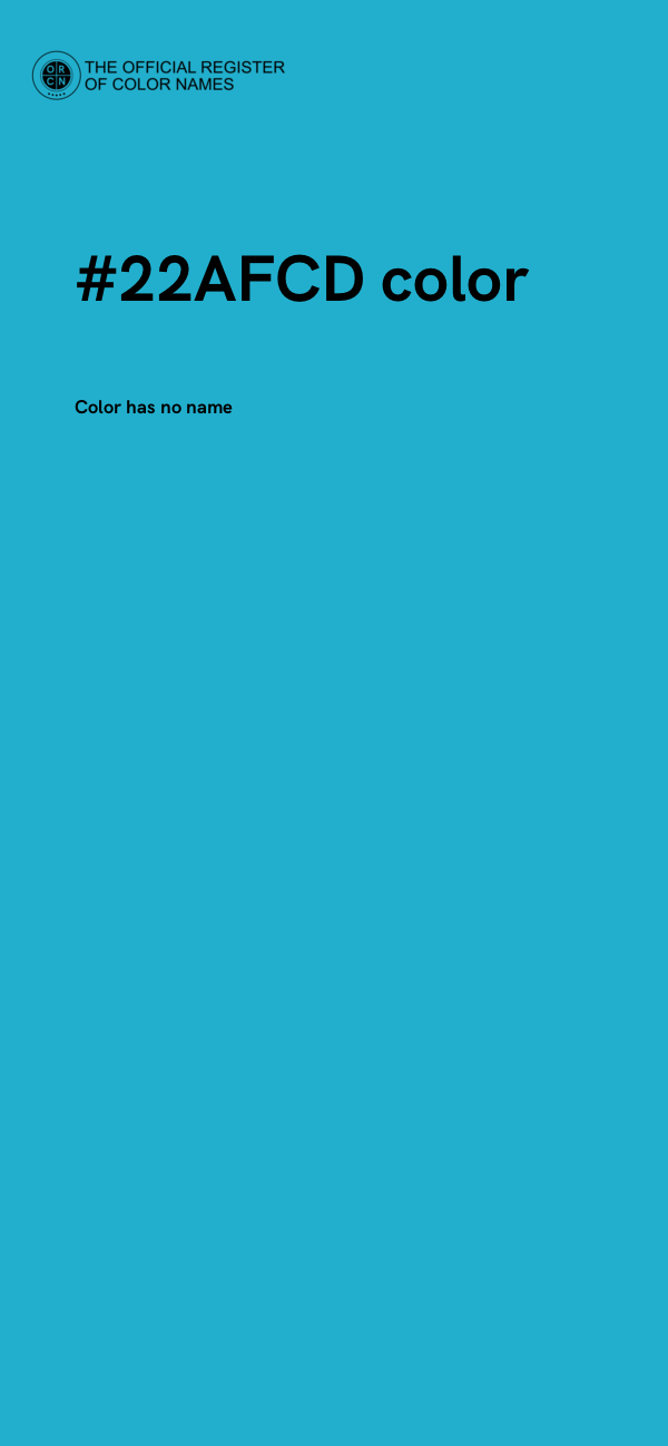 #22AFCD color image