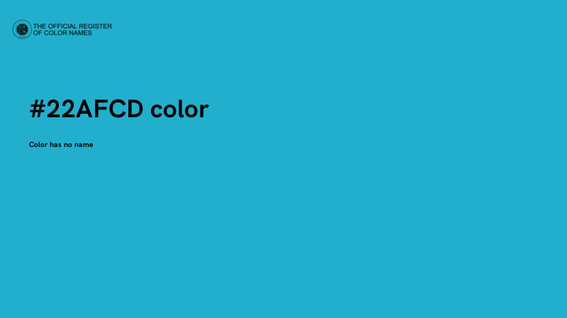 #22AFCD color image