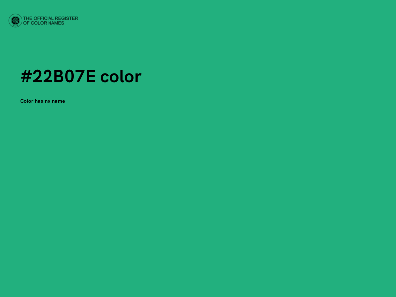 #22B07E color image